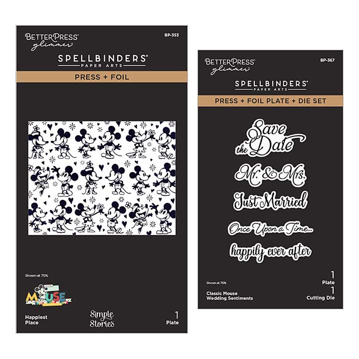 Spellbinders Classic Mouse Wedding BetterPress Bundle