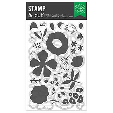 Spellbinders Hero Arts Abstract Floral Stamp and Cut