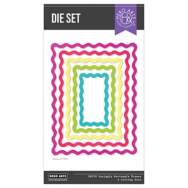 Spellbinders Hero Arts Squiggly Rectangle Frames Die Set