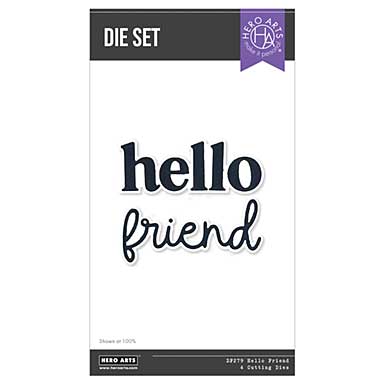 Spellbinders Hero Arts Hello Friend Die Set