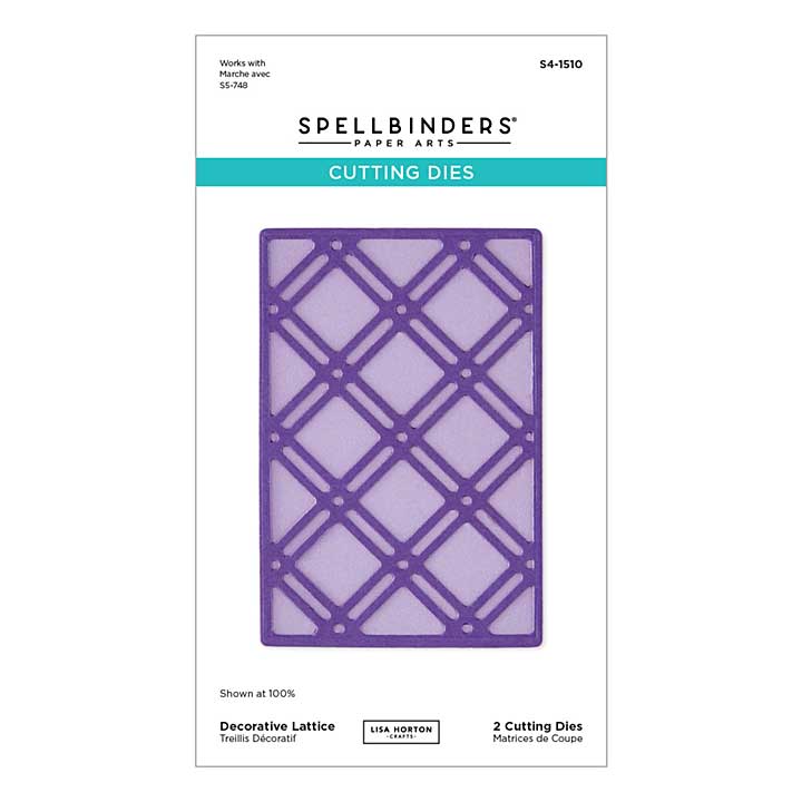 Spellbinders Decorative Lattice Etched Dies by Lisa Horton