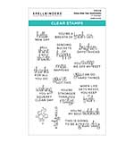 Spellbinders Shiny New Day Sentiments Clear Stamp Set