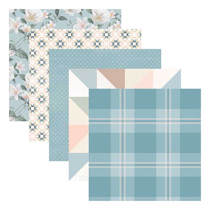 Spellbinders Rosies Studio Clementine 12 x 12 Designer Paper Pack