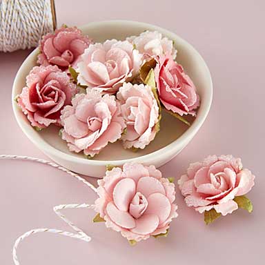 Spellbinders Prima Buttons and Keepsakes by Frank Garcia Enveloped Roses Dimensional Flowers