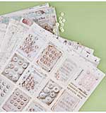 Prima Buttons & Keepsakes by Frank Garcia 12 x 12" Paper Pad