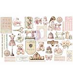 Prima Buttons & Keepsakes by Frank Garcia Stiched Clippings Ephemera