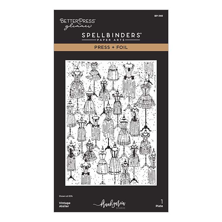 Spellbinders Vintage Atelier Press plus Foil Plate by Frank Garcia