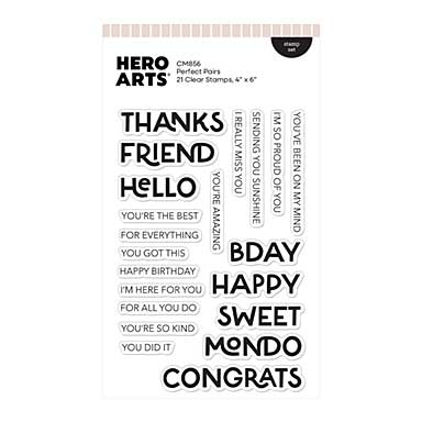 Spellbinders Perfect Pairs Clear Stamp Set