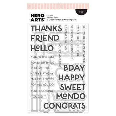 Spellbinders Perfect Pairs Stamp and Cut