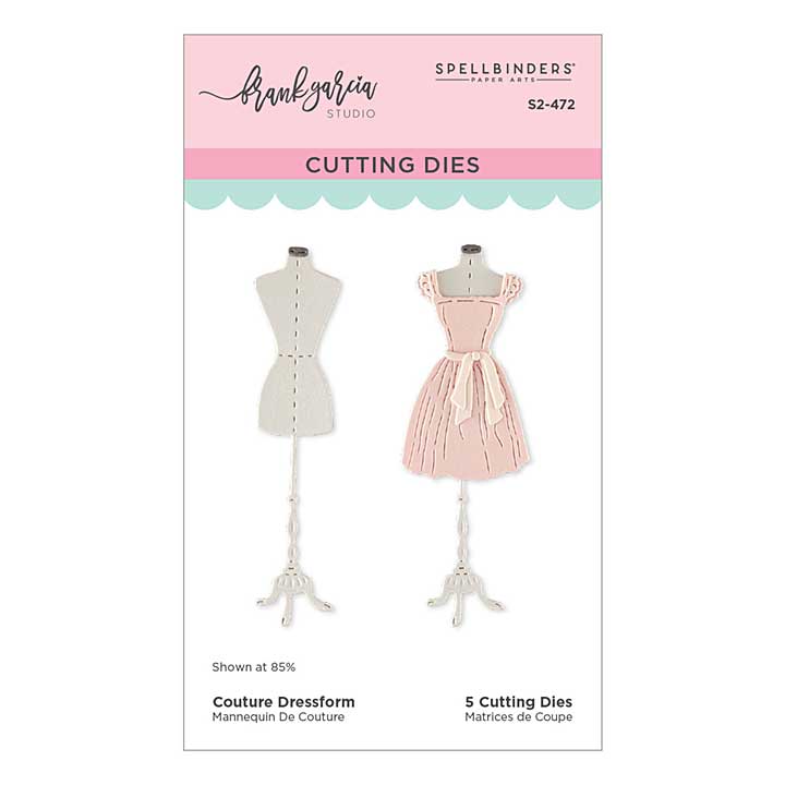 Spellbinders Couture Dressform Etched Dies by Frank Garcia