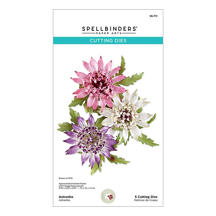 Spellbinders Astrantia Etched Dies by Susan Tierney-Cockburn