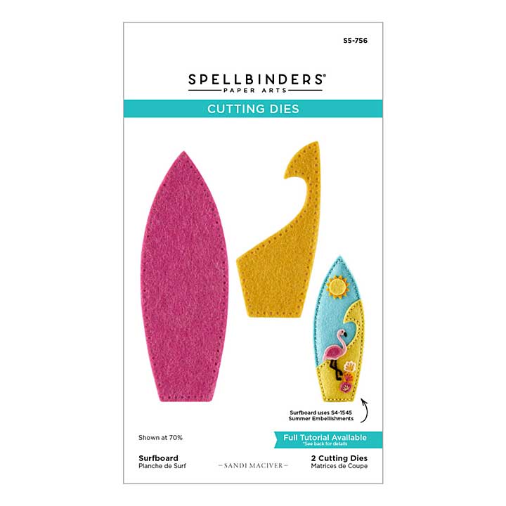Spellbinders Surfboard Etched Dies by Sandi MacIver