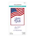 Spellbinders Stars and Stripes Clear Stamp Set and Etched Dies