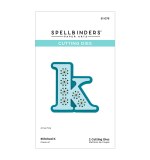 Spellbinders Etched Dies -  K - Stitched Alphabet