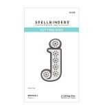 Spellbinders Etched Dies -  J - Stitched Alphabet