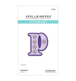 Spellbinders Etched Dies -  P - Stitched Alphabet