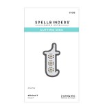 Spellbinders Etched Dies -  T - Stitched Alphabet