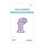 Spellbinders Etched Dies -  F - Stitched Alphabet