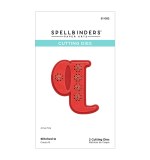 Spellbinders Etched Dies -  Q - Stitched Alphabet