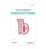 Spellbinders Etched Dies -  B - Stitched Alphabet