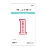 Spellbinders Etched Dies -  L - Stitched Alphabet