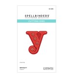 Spellbinders Etched Dies -  Y - Stitched Alphabet