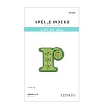 Spellbinders Etched Dies -  R - Stitched Alphabet