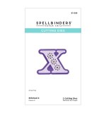 Spellbinders Etched Dies -  X - Stitched Alphabet