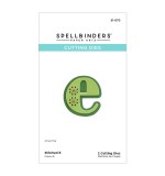Spellbinders Etched Dies -  E - Stitched Alphabet