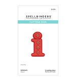 Spellbinders Etched Dies -  I - Stitched Alphabet
