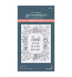Spellbinders Plates and Dies - Autumn Thanks Frame Press Plate