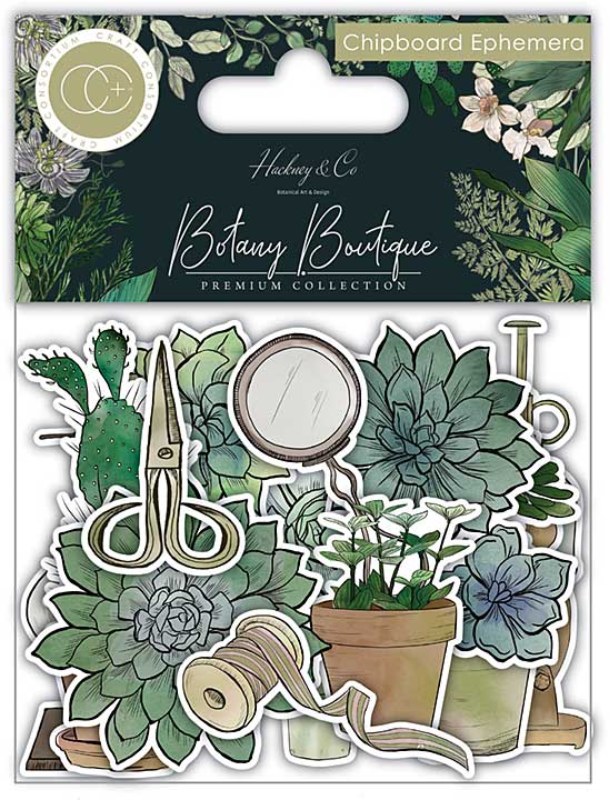 Craft Consortium Chipboard Ephemera 29Pkg - Botany Boutique