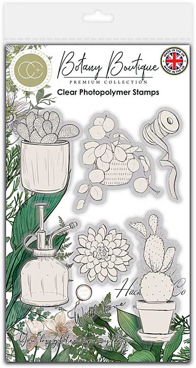 Craft Consortium Clear Stamps - Cactus, Botany Boutique