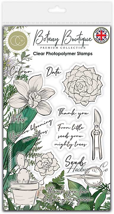 Craft Consortium Clear Stamps - Orchid, Botany Boutique