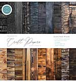 Craft Consortium Essential Craft Papers 12x12 Inch Paper Pad Scorched Wood