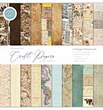 SO: Craft Consortium Double-Sided Paper Pad 12x12 30pk - Vintage Emporium, 20 Designs