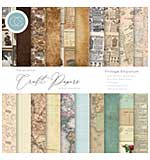 Craft Consortium Double-Sided Paper Pad 6X6 40pk - Vintage Emporium, 20 Designs
