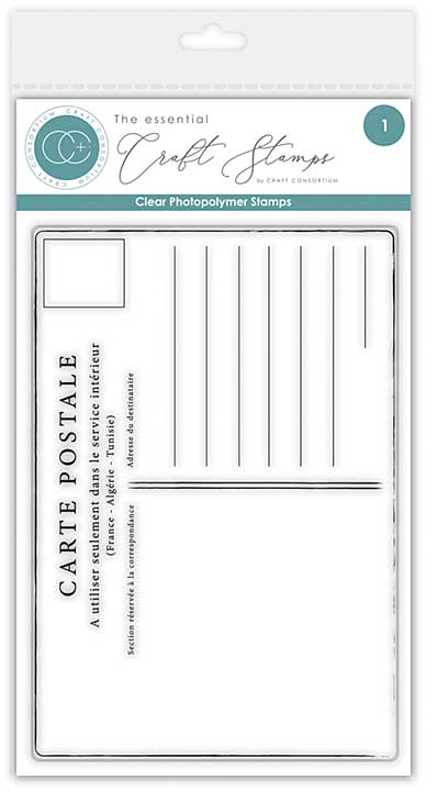 Craft Consortium The Collector A6 Clear Photopolymer Stamp Set Postcard