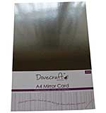 Dovecraft A4 Silver Mirror Card 5Pk