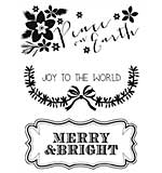 SO: Kaiser Craft - Clear Stamps - Holly Bright Peace