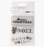 SO: Kaiser Craft - Clear Stamps - Holly Bright Noel