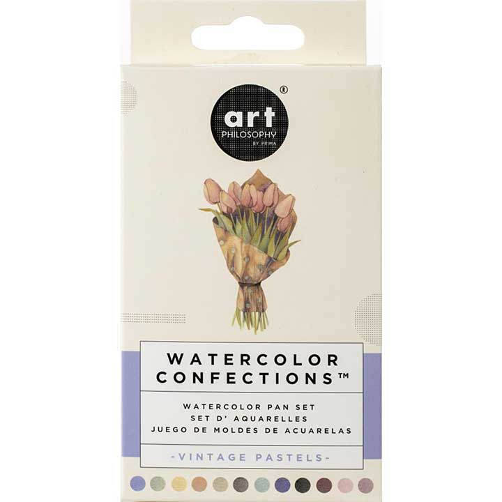 SO: Prima Watercolor Confections Watercolor Pans 12pk - Vintage Pastel