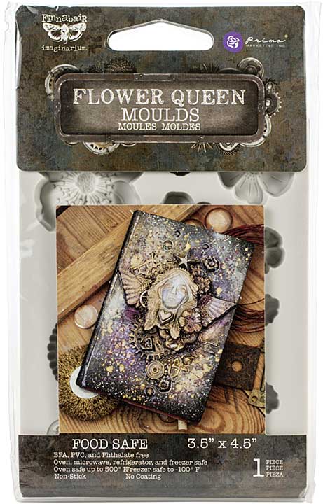 SO: Finnabair Decor Moulds 3.5X4.5 - Flower Queen