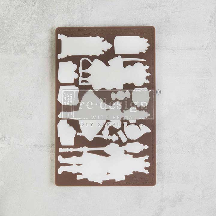 Re-Design with Prima Nutcracker Party 5x8 Inch Decor Mould (672058)