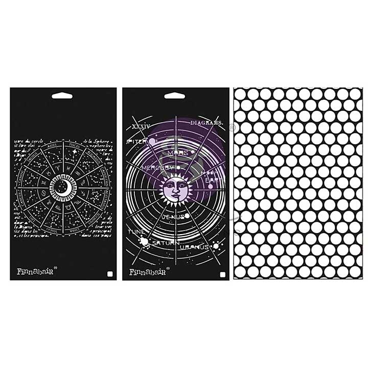 Finnabair Limited Edition Stencil Set - Celestial (3pcs)