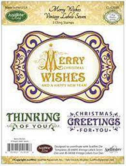 SO: Justrite Merry Wishes Cling Stamp