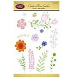 Justrite Create a Flower Garden Clear Stamp Set
