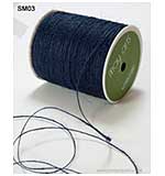 SO: May Arts Jute String Burlap - Navy Blue