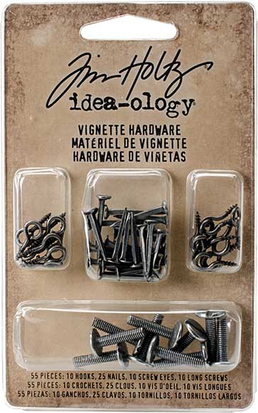SO: Idea-Ology Vignette Hardware, Hooks, Nails, Screw Eyes and Long Screws (55pk)
