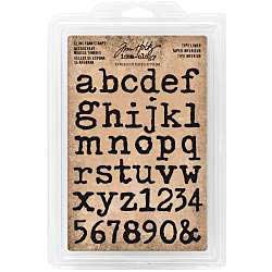 SO: Tim Holtz Ideaology - Cling Foam Stamps - Type Face Lowercase Alpha